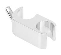 Kisangel Morsetto per Barra Scorrevole per Doccia Doppia Fibbia Supporto per Soffione Doccia Girevole a 360° in ABS Resistente senza Forature Accessorio Bagno