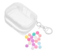 Kisangel Mostra la borsa per piccola custodia per bambole borsa per bambole con mini figure borsa trasparente per esposizione di bambole Visualizza bambola pvc bianca