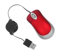 Kisangel Mouse Retrattile Mini USB Ottico Telescopico 1000 Dpi per Notebook e Computer Desktop Compatibile Win98/7/2000/Me/Xp/Vista Rotellina Scorrimento 3 Vie