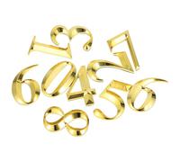 Kisangel Numeri Civici Autoadesivi 3d Dorati 7 Cm Set 10 Pezzi per Porte e Cassette Postali Numeri di Indirizzo per Appartamenti Uffici e Hotel Resistenti allo Sbiadimento