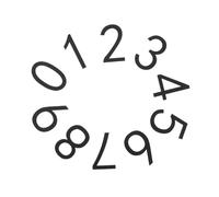 Kisangel Numeri Civici Autoadesivi in Acrilico 3d Effetto Rilievo Nero Opaco 7x4,6 Cm Set da 10 Pezzi per Porte, Cassette Postali e Indirizzi Esterni Residenziali e Uffici