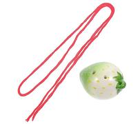 Kisangel Ocarina Portatile Forma Fragola per Strumento Musicale Ceramica con Facile da e Leggero per Primi Approcci Musicali e Pratiche Creative Colore Colore