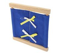 Kisangel Pannello Attività per Sensoriale Educativo per Esercitare La Vestizione per Apprendimento Prescolare e Giochi Genitore Blu con