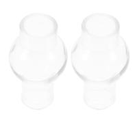 Kisangel Paralume in Vetro per Lampada a Olio 2 Pezzi Coprilampada Retrò in Vetro Resistente al Vento Accessorio Decorativo per Lampade a Cherosene e Illuminazione D’Emergenza