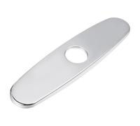 Kisangel Piastra Copriforo Rubinetto Cucina in Acciaio Inox Spazzolato Accessorio Lavello Resistente alla Corrosione Facile Installazione per Rubinetti Finitura Anti-impronta e Antigraffio