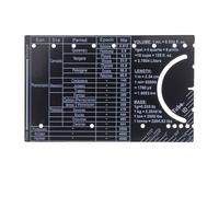 Kisangel Pocket Scale Compact Metal Engineering Ruler For Civil Engineers Precise Metric Graduation Gadget With Protractor Compass Portable Tool For Mechanical Lab And Architectural