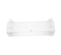 Kisangel Porta Bevande per Frigorifero con Ventose Mensola Trasparente con Divisori Rimovibili Organizer per Bottiglie Barattoli e Condimenti Supporto Stabile per Cucina e Freezer