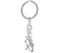 Kisangel Portachiavi da hockey, regalo per giocatori di hockey, divertente per hockey su ghiaccio, portachiavi con charm, idea regalo per viaggi, decorazione in metallo, come mostrato nell'immagine.,