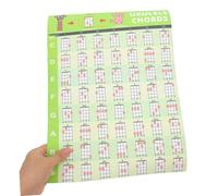 Kisangel Poster Adesivo Accordi Ukulele Resistente Accessorio Pratica per Principianti per Parete o Facile da Piegare e Riutilizzabile