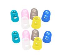 Kisangel Protezione per Dita in Silicone 10 Pezzi per Chitarra e Ukulele 5 Misure Confortevoli per Principianti e Migliorare L'efficienza della Pratica Colore Casuale
