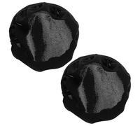 Kisangel Protezione per Padiglioni Auricolari in Cotone Elastico Lavabile, Copri Cuffie Riutilizzabili 2 Pezzi Grandi, Accessori per Cuffie Over-ear Antipolvere Adatti a Uso Quotidiano