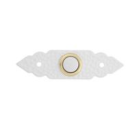 Kisangel Pulsante del Campanello della Porta in Lega di Zinco Vintage Piastra Decorata, Interruttore da Parete per Veranda e Garage, Attivazione Sensibile, Installazione Rapida Fai da Te