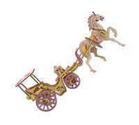Kisangel Puzzle Carrozza Legno da Assemblare per Manuale Educativo Diy con Blocchi Lisci e Bordi Arrotondati Decorazione Casa e per Feste