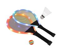 Kisangel Racchette da Badminton Leggere con Rete Flessibile per Gioco Educativo Indoor e Outdoor Sviluppano Coordinazione Mano-Occhio