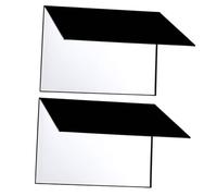 Kisangel Riflettore Fotografico Pieghevole A4 2 Pezzi in Cartone per Fotografia di Prodotti e Nature Morte Pannello Riflettente Luminoso Tre in uno senza Supporto Accessorio per