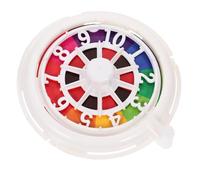Kisangel Roulette a Scacchi Volanti Ruota della Fortuna Adulti Ruota Rotante Poker Colore Premio Ruota Che Gira Prop della Ruota del Gioco Piccolo Ruota della Roulette Plastica Bianca