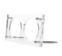 Kisangel Scatola Porta Monete Doppio Scomparto Trasparente 60 MM Espositore e Organizer per Collezionisti Contenitore Protettivo per Raccolta Monete in Ufficio e Collezioni Personali