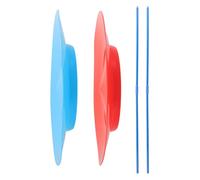 Kisangel Set 2 Pezzi Piatti Colorati da Giocoleria con Bastoncini e Adulti, Giocattoli Rotanti da Circo per Spettacoli e Attività Didattiche