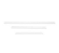 Kisangel Set 3 Pezzi Righelli Acrilico Trasparenti per Disegno Tecnico Superficie Liscia e Resistente, Righelli Portatili per Artisti e Studenti