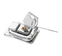 Kisangel Set 4 Chiusure a Scatto in Ferro con Chiave per Cassette Attrezzi Scatole Portagioie e Bauli Legno Serrature di Sicurezza con Viti per Armadietto Cassetto e Valigia