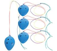 Kisangel Set 4 Ocarine 6 Fori in Plastica per Bambini Strumento Musicale per Principianti, Mini Ocarina Leggera e Sicura per Ragazzi e Ragazze, Facile da Suonare e Portatile
