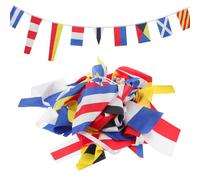 Kisangel Set 40 Bandiere Codice Nautiche Resistente per Segnalazioni Marittime, Bandiere Tema Imbarcazioni per Yacht, Unità Mercantili e Militari, Impiego in Mare e Decorazioni Marine