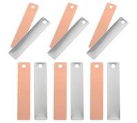 Kisangel Set 6 Paia Strisce di Rame e Lastra di Zinco per Esperimenti Batterie Frutta Materiali Elettrodi Anodo Forniture Scientifiche per Sviluppo Intellettuale e Attività Educative