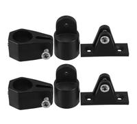 Kisangel Set 6 Pezzi Ferramenta Tendalino Barca Slitta Superiore Bimini in Nylon, Morsetto e Tappo Terminale ad Occhiello, Accessori Montaggio Yacht per Protezione Solare e Fissaggio