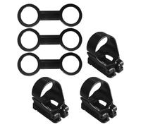 Kisangel Set 6 Pezzi Supporto per Cinturino Maschera da Snorkeling in Silicone e ABS, Porta Boccaglio Riutilizzabile per Tubi Ovali, Clip per Attrezzatura Subacquea Installazione Rapida,