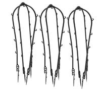 Kisangel Set 6 Tralicci per Piante Rampicanti in Plastica Robusta, Supporto da Esterno e Interno per Piante in Vaso, per Terrazzi, Patio e Spazi Verdi, Altezza 43 Cm, Diametro 15 Cm