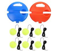 Kisangel Set da 2 Palline da Tennis per Principianti con Elastico e Corde i | Rete rimbalzante per allenamento di tennis con base stabile antiscivolo, ideale per esercitazioni individuali e sessioni di a