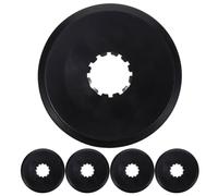 Kisangel Set di 5 coperture protettive per pignone, Protezione in plastica Resistente, Scudo Nero per Ruota Libera per Mountain Bike e Bici da Strada, Ricambio per Ciclismo