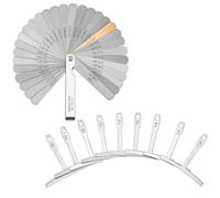 Kisangel Set di Righelli per Liutaio per Chitarra 2 Pezzi, Spessimetro e Calibro Raggio Sottocorda Portatile in Materiale Robusto, Strumenti di Misura per Manutenzione e Regolazione Corde