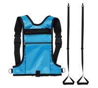 Kisangel Ski Harness Regolabile con Zaino e Cintura di Sicurezza per Imbottitura Traspirante in Mesh Design Blu Vivace per Controllo Velocità e Apprendimento Sci e Snowboard