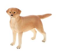 Kisangel Statuetta di cane labrador dorato in piedi, figura realistica di razza di cane, modello educativo animale per giochi di ruolo e esposizione decorazione per la casa