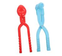 Kisangel Strumento Creativo per fare Palle di Neve 2 Pezzi Clip a Forma di Cuore e Pupazzo Giocattolo da Esterno Sicuro in Plastica Robusta per Dai 3 Anni per Giochi Colore Casuale