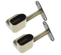 Kisangel Supporto Design Armadio Zinco in Lega per di Pezzi Bastone o 2 Resistente All'usura Saldatura Monopezzo, per Sostituire Bastoni Rotti Appendere Tende