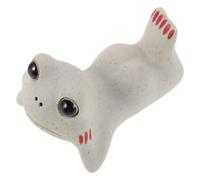 Kisangel Supporto per Bacchette per Batteria a Forma di Rana in Ceramica, Porta Bacchette da Tavolo Anti-caduta per Tamburo a Lingua, Espositore Decorativo per Musicisti e Studi Musicali