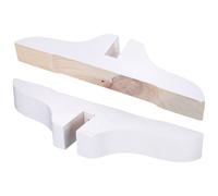 Kisangel Supporto per divisori, Base per paravento in Legno, 2 Pezzi, Bianco, Stabile e Robusto, per casa e Ufficio