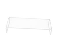 Kisangel Supporto per Monitor da Scrivania in Bianco Alzatina per Computer e Laptop Resistente e Compatto per Ufficio e Casa Organizza e Solleva Schermo Ergonomico