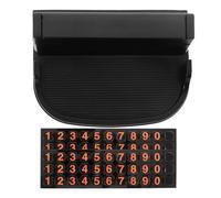 Kisangel Supporto per Navigatore Automatico per Smartphone e Telefono Cellulare da Auto Regolabile in ABS e PVC Nero Leggero e Compatto per Guida Sicura