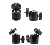 Kisangel Supporto Per Smartphone Testa Sferica Ammortizzante, Vite Standard 1/4, Compatibile Treppiedi e Lampade, Set Da 5 Pezzi, Leggero e Portatile Per Accessori Foto e Video Mobile