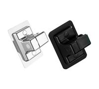 Kisangel Supporto per Soffione Doccia Girevole in ABS Base di Fissaggio senza Fori Set da 2 Pezzi Adesivo per Bagno Montaggio Rapido e Compatibile la Maggior Parte delle Doccette