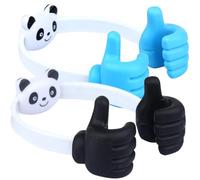 Kisangel Supporto per Telefono da Tavolo in Plastica a Forma di Pollice 2 Pezzi, Portatelefono Pratico e Adorabile per Camera da Letto e Soggiorno Colore Casuale