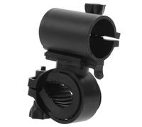 Kisangel Supporto per Torcia Bici Morsetto Sicuro, Nero, per Manubrio | Plastica ABS, Montaggio Rapido, per Ciclismo e Spostamenti Notturni, Resta Fermo