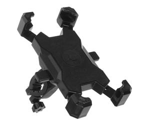 Kisangel Supporto Telefono Girevole 360° per Manubrio Passeggino e Bicicletta, Morsetto Nero, Accessorio Pratico per Uso Carrozzina e Bici