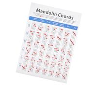 Kisangel Tabella degli Accordi per Mandolino Resistente Carta Patinata Guida Pratica per Studio e Apprendimento Strumento Musicale
