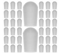 Kisangel Tappi Protettivi per Estremità Grucce 100 Pezzi Pvc Bianco