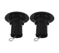 Kisangel Tappo di Riempimento Serbatoio in Plastica 38 Mm Set 2 Pezzi per Barche e Yacht Copertura Ponte Marino Resistente per Acqua, Carburante e Olio, Accessorio Nautico per