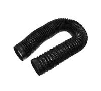 Kisangel Tubo flessibile per ventilazione asciugatrice in alluminio rinforzato con rivestimento PVC nero resistente e adatto ventilazione standard per asciugatrice panni